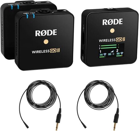 Rode Wireless GO II 2-Person Compact Wireless Mic System/Recorder Bundle with 2X Omnidirectional Lavalier Microphone in Saudi Arabia