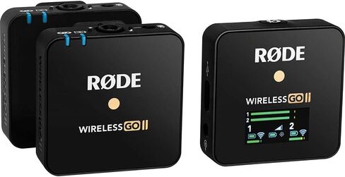 Rode Wireless GO II 2-Person Compact Wireless Mic System/Recorder Bundle with 2X Omnidirectional Lavalier Microphone in Saudi Arabia