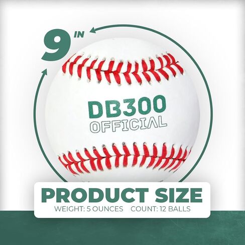 DB300-1 Dozen Leather Baseballs in Saudi Arabia