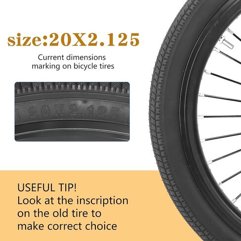 20 Inch Bike Tire 20 X 2.125 Folding Bicycle Replacement Tires Kit 20 X 2.125 Fit for Most Children Bike in Saudi Arabia