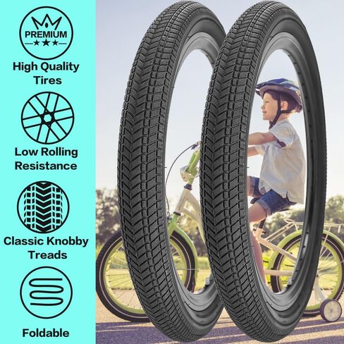 20 بوصة إطار دراجة 20X2.125 للطي دراجة استبدال طقم الإطارات 20X2.125 صالح لمعظم دراجة أطفال in Saudi Arabia
