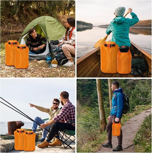 Desoto Waterproof Dry Bag, Roll Top Lightweight Dry Storage Bag Backpack with Emergency Whistle for Travel orange (3L) in Saudi Arabia