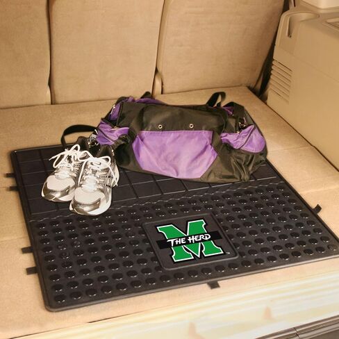 FANMATS 13221 NCAA Marshall Thundering Herd Back Row Utility Car Mats - 2 Piece Set, 14in. x 17in., All Weather Protection, Universal Fit, Deep Resevoir Design, Molded Team Logo in Saudi Arabia