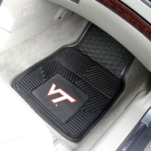 FANMATS - 8766 NCAA Virginia Tech Hokies Vinyl Heavy Duty Car Mat 18"x27" in Saudi Arabia