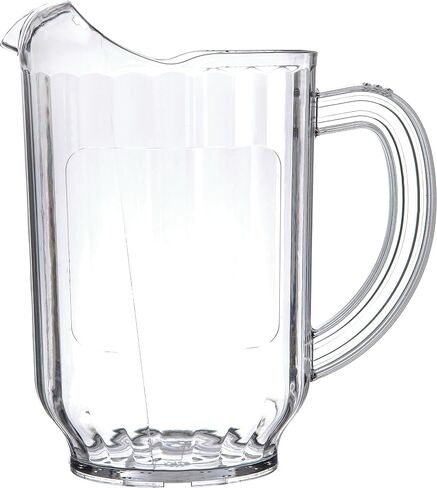 Carlisle FoodService Products Versapour Clear Pitcher Tall Pitcher for Restaurants, Catering, Kitchens, Plastic, 60 Ounces, Clear in Saudi Arabia