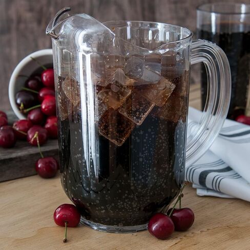 Carlisle FoodService Products Versapour Clear Pitcher Tall Pitcher for Restaurants, Catering, Kitchens, Plastic, 60 Ounces, Clear in Saudi Arabia