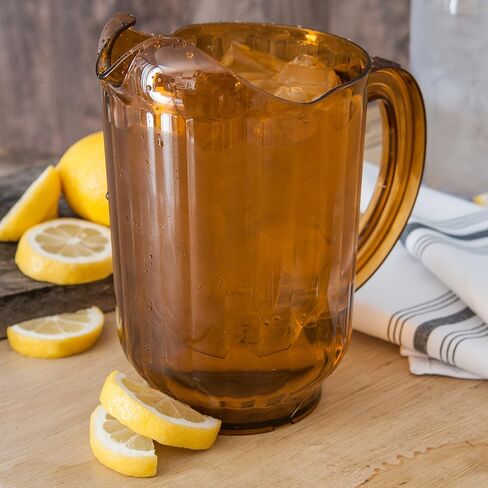 Carlisle FoodService Products Versapour Clear Pitcher Tall Pitcher for Restaurants, Catering, Kitchens, Plastic, 60 Ounces, Clear in Saudi Arabia