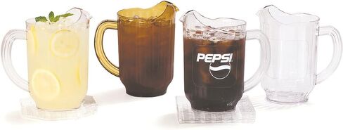 منتجات Carlisle FoodService Products Versapour Clear Pitcher طويل القامة للمطاعم والمطاعم والمطابخ والبلاستيك، 60 أونصة، شفاف in Saudi Arabia