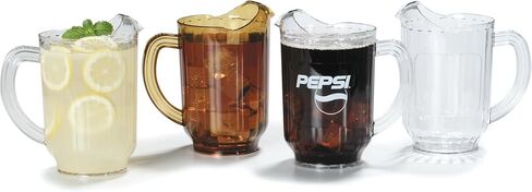 منتجات Carlisle FoodService Products Versapour Clear Pitcher طويل القامة للمطاعم والمطاعم والمطابخ والبلاستيك، 60 أونصة، شفاف in Saudi Arabia