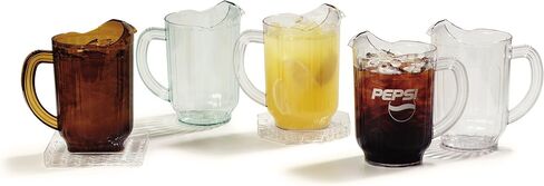 منتجات Carlisle FoodService Products Versapour Clear Pitcher طويل القامة للمطاعم والمطاعم والمطابخ والبلاستيك، 60 أونصة، شفاف in Saudi Arabia