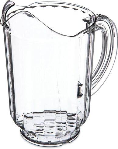 منتجات Carlisle FoodService Products Versapour Clear Pitcher طويل القامة للمطاعم والمطاعم والمطابخ والبلاستيك، 60 أونصة، شفاف in Saudi Arabia