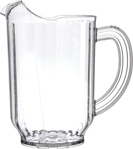 منتجات Carlisle FoodService Products Versapour Clear Pitcher طويل القامة للمطاعم والمطاعم والمطابخ والبلاستيك، 60 أونصة، شفاف in Saudi Arabia
