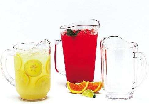 منتجات Carlisle FoodService Products Versapour Clear Pitcher طويل القامة للمطاعم والمطاعم والمطابخ والبلاستيك، 60 أونصة، شفاف in Saudi Arabia