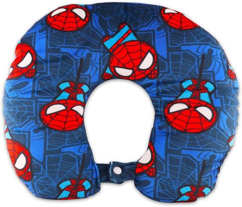 Marvel Spiderman Travel Neck Pillow for Kids- Bundle with 13" Spiderman Neck Pillow, & More | Spiderman Travel Accessories Set in Kuwait
