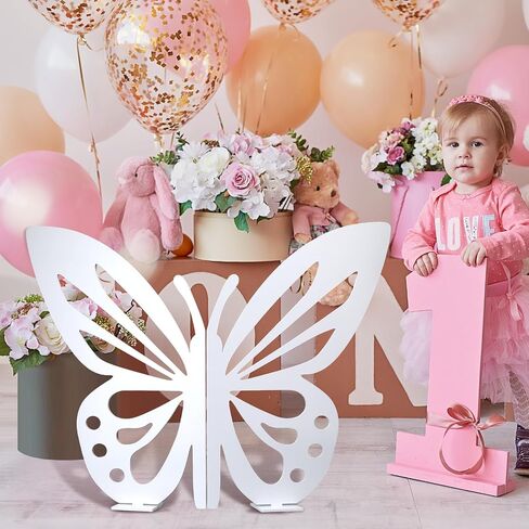 Large Size Wooden Butterfly Decor Butterfly Craft Butterfly Wood Decoupage Butterfly Shape Slices Birthday Wedding Baby Shower DIY Decorations (Light Pink,46.85 x 62.2 Inches) in Saudi Arabia