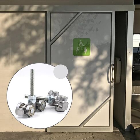 2pcs Trolley Assembly Roller Trolley Roller Bearing 4 Wheel Track Roller Wheels Silent M10 and 2 Nut Bolt for Use with 1-5/8" Wide and All 1-5/8" or Taller Strut Channel Trolley Rollers in Kuwait