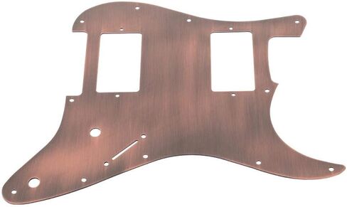 Pickguard, RiToEasysports Guitars Copper Pickguard & Back Plate Cavity Cover for ST Guitar Pickguard Stratocaster Double Humbuckers in Saudi Arabia