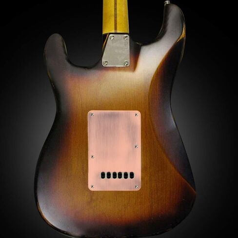 Pickguard, RiToEasysports Guitars Copper Pickguard & Back Plate Cavity Cover for ST Guitar Pickguard Stratocaster Double Humbuckers in Saudi Arabia