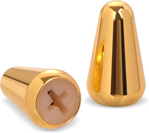 2pcs 5 Way Pickup Switch Tip, 3 Way Switch Cap Switch Knob Guitar Pickup Switch Tip Compatible with Strat Tele (Gold) in Saudi Arabia