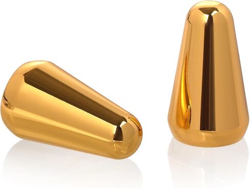 2pcs 5 Way Pickup Switch Tip, 3 Way Switch Cap Switch Knob Guitar Pickup Switch Tip Compatible with Strat Tele (Gold) in Saudi Arabia