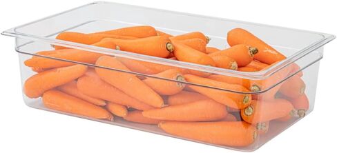 Restaurantware Met Lux 6 Inch Deep Food Pan 1 Full-Size Commercial Food Storage Container - Freezable Sturdy Clear Plastic Cold Pan Dishwashable For Kitchens Restaurants Or Cafeterias in Saudi Arabia