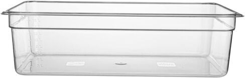 Restaurantware Met Lux 6 Inch Deep Food Pan 1 Full-Size Commercial Food Storage Container - Freezable Sturdy Clear Plastic Cold Pan Dishwashable For Kitchens Restaurants Or Cafeterias in Saudi Arabia