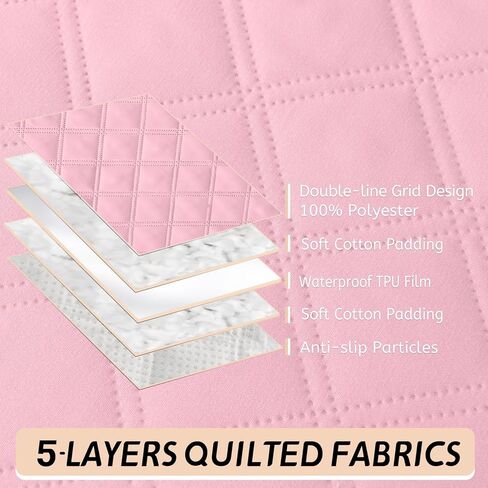 Arfntevss أغطية الأريكة المقسمة على شكل حرف L مجموعة غطاء أريكة مقاوم للماء مجموعة غطاء مبطن عالمي 5 قطع على شكل حرف U غطاء أريكة غير قابل للانزلاق حامي أثاث غرفة المعيشة (رمادي فاتح، كبير) in Kuwait