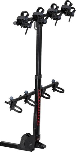 Yakima Versatile HangTight 4 Vertical Hanging Hitch Steel Bike Rack for 2 Inch Hitch Receivers with Fully Padded Cradles and Tilting Design, Black in Saudi Arabia