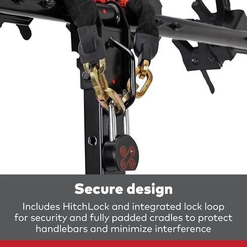 Yakima Versatile HangTight 4 Vertical Hanging Hitch Steel Bike Rack for 2 Inch Hitch Receivers with Fully Padded Cradles and Tilting Design, Black in Saudi Arabia