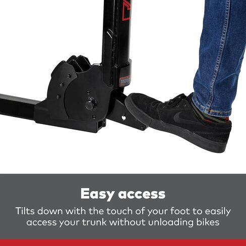 Yakima Versatile HangTight 4 Vertical Hanging Hitch Steel Bike Rack for 2 Inch Hitch Receivers with Fully Padded Cradles and Tilting Design, Black in Saudi Arabia