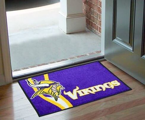 FANMATS 8248 NFL - Minnesota Vikings Starter Mat Accent Rug - 19in. x 30in. | Sports Fan Home Decor Rug and Tailgating Mat Uniform Design in Saudi Arabia