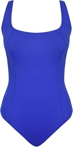 CUPSHE Women One Piece Swimsuit Adjustable Straps Square Neck Tummy Control Slimming Crisscross Back Tie in Saudi Arabia