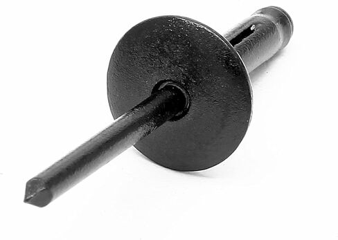 60 قطعة من المسامير العمياء ذات الحافة الكبيرة 3/16 بوصة × 3/4 بوصة، مسامير من الألومنيوم الأسود، قطر الحافة 5/8 بوصة (16 مم) in Kuwait