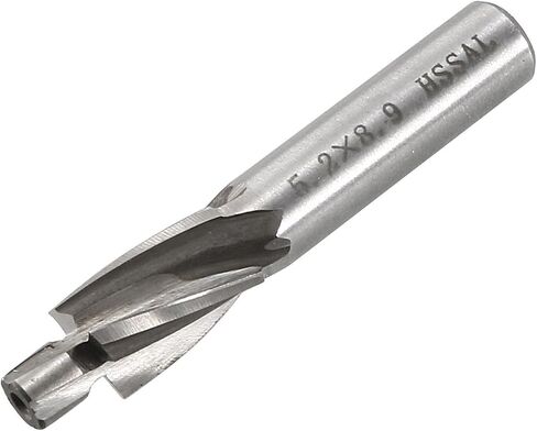 uxcell HSS-AL Cobalt Counterbore End Mill Cap Screws Expand Holes 4 Flutes, 4 X 7.4mm in Saudi Arabia