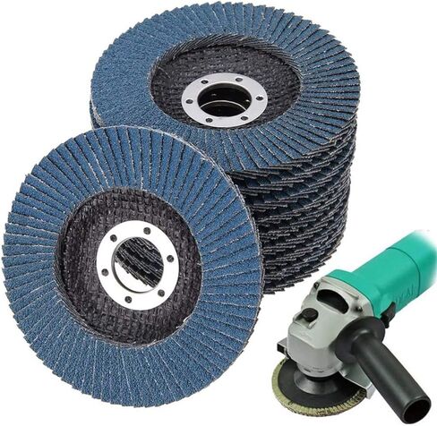 قرص قلاب من أكسيد الألومنيوم من MYOYAY، 50 حزمة من قرص الصنفرة الكاشطة الصناعية، 40 حبيبة، عجلة طحن كاشطة صناعية عالية الكثافة، 5 بوصات عجلة من ورق الصنفرة لتلميع المعادن المصنوعة من الفولاذ المقاوم للصدأ والخشب in Kuwait