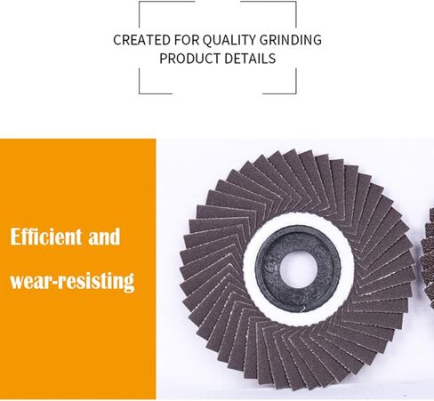 قرص قلاب من أكسيد الألومنيوم من MYOYAY، 50 حزمة من قرص الصنفرة الكاشطة الصناعية، 40 حبيبة، عجلة طحن كاشطة صناعية عالية الكثافة، 5 بوصات عجلة من ورق الصنفرة لتلميع المعادن المصنوعة من الفولاذ المقاوم للصدأ والخشب in Kuwait