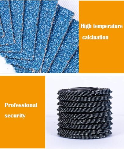 قرص قلاب من أكسيد الألومنيوم من MYOYAY، 50 حزمة من قرص الصنفرة الكاشطة الصناعية، 40 حبيبة، عجلة طحن كاشطة صناعية عالية الكثافة، 5 بوصات عجلة من ورق الصنفرة لتلميع المعادن المصنوعة من الفولاذ المقاوم للصدأ والخشب in Kuwait