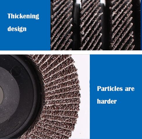 قرص قلاب من أكسيد الألومنيوم من MYOYAY، 50 حزمة من قرص الصنفرة الكاشطة الصناعية، 40 حبيبة، عجلة طحن كاشطة صناعية عالية الكثافة، 5 بوصات عجلة من ورق الصنفرة لتلميع المعادن المصنوعة من الفولاذ المقاوم للصدأ والخشب in Kuwait