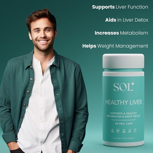 Healthy Liver Supplement: Cleanse Supplement for Liver Health, Encourages Liver Enzymes Production, Increased Metabolism, 60 Easy-to-Swallow Capsules in Saudi Arabia