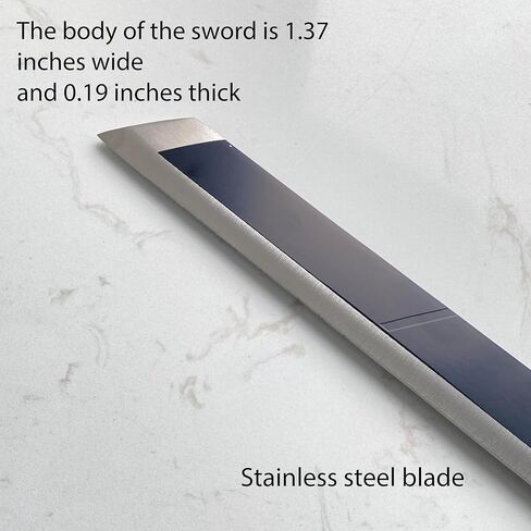 37.4 بوصة الفولاذ المقاوم للصدأ السيف آلان سلاح الدعائم أنيمي الطرفية تأثيري عيد الميلاد عيد الهالوين in Kuwait