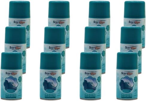 14081 Air Freshener Refill Metered Aerosol Can, Pack of 12 (12, Turquoise - Ocean Scent) in Kuwait