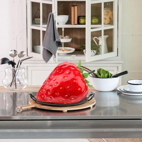 13inch Artificial Large Red Strawberry Oversize Fake Fruit Simulation Decoration for Home Kitchen Table Party Festivals Christmas Display in Saudi Arabia