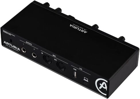 Arturia MiniFuse 2 Dual USB Audio Interface, Black Bundle with 2x Pig Hog PHM10 8mm 10ft XLR Microphone Cable and Liquid Audio Instrument Polishing Cloth - Portable Audio Interface for PC, Mac in Saudi Arabia