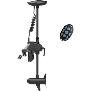 AQUOS Cayman T Series Remote 12V 55LBS 47 inch Electric Trolling Motor with Foot Control for Saltwater and Freshwater