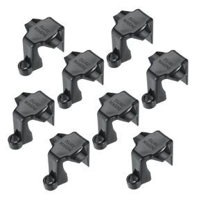 Yetaha 8 Pack Boat Bumper Clips, Pontoon Boat Fender Clips Adjusters Boat Square Rail Fender Hanger for Docking, Pontoon Fender Clips for 1 Inch - 1.25 Inch Square Tube, Black