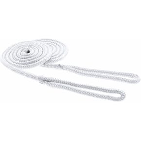 SeaSense Double Braided Fender Line 3/8" x 4', White 2 Pack