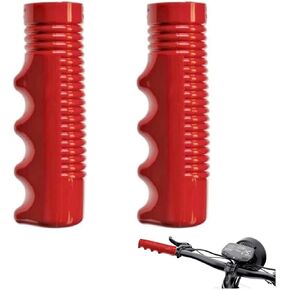 Tricycle Handlebar Grips 3/4 Inch Bicycle Grip for 1 Pair of Bike Handle Bar Grips Bundle Kids Non-Slip-Bicycle Handlebar Grips Specialized Replacement Bike Grips (Red) ﻿