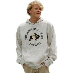 Blue 84 NCAA Officially Licensed Hooded Sweatshirt Crest Oatmeal