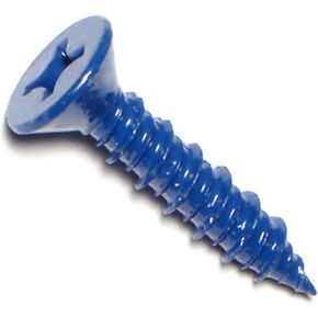 014973162191 Phillips Flat Masonry Screws, 1/4 x 2-3/4, Piece-10, blue