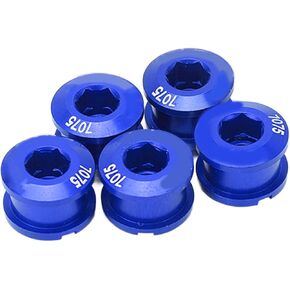Chainring Bolts,Aluminum Alloy Single Chainring Bolts Ultra Light Chainring Bolts for Road Mountain Bike